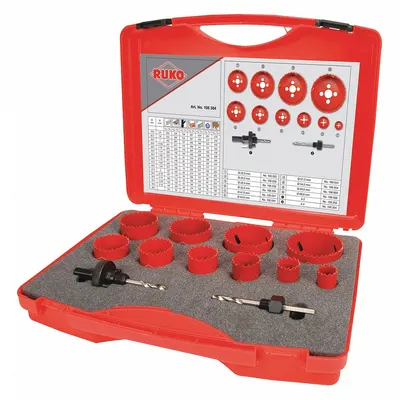 ROTHENBERGER 12-Piece Multi-Material-Cutting Hole Saw Kit - Multi-Material-Cutting Hole Saw Kits