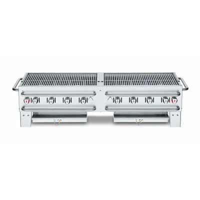 CROWN VERITY Portable Gas Grill: Propane, 8 Burners, 129,000 BtuH Heating Capacity - Portable Grills