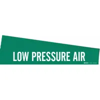 Pipe Marker: Low Pressure Air, Green, White, Fits 8 in and Larger Pipe O.D., 1 Pipe Markers, 5 PK (MPN 7174-1HV-PK)