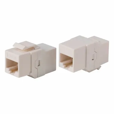 MONOPRICE Inline Coupler: Inline Coupler RJ45, 6A Cable Category, Std, Each Pack Size - RJ Modular Connectors