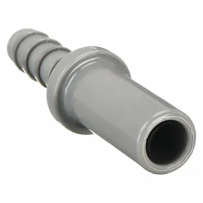 JOHN GUEST Barbed Fitting Adapter: 3/8 in ID x 1/2 in ID Size, Tube Stem x Barbed - Food & Beverage Acetal Barbed Tube Fittings