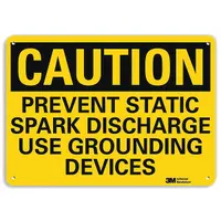 Caution Sign: Aluminum, Mounting Holes Sign Mounting, 7 in x 10 in Nominal Sign Size, Engineer Grade (MPN U4-1607-RA_10X7)