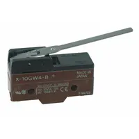 OMRON Snap Action Switch: Hinge Lever Actuator, 1NO/1NC, Screw (MPN X-10GW4-B)