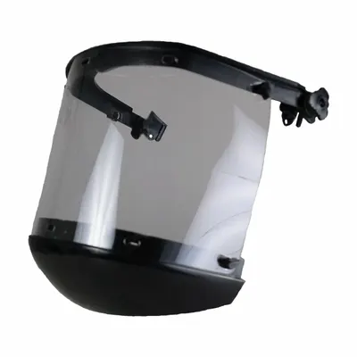 BULLARD Face Shield: Uncoated, Dielectric, Clear, Polycarbonate Visor Material - Bullard Face Shield Assemblies for Hard Hats