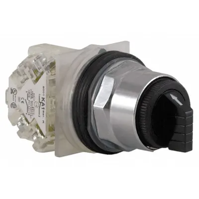 SCHNEIDER Selector Switch: 30 mm Panel Mounting Size, 3 Positions, Short Lever, SPDT - Selector Switches