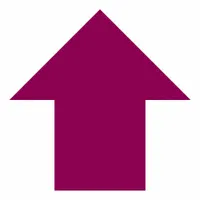 Floor Marking Shape: Arrow, Solid, Purple, No Legend, 5 1/2 in x 5 1/2 in, 50 mil Tape Thick, 50 PK (MPN Arw5.5P)