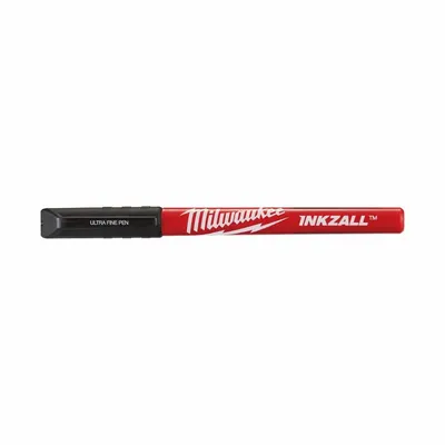 MILWAUKEE General Purpose Ink Markers, Black, Bullet Point, 12-Pack