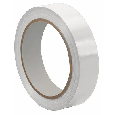TAPECASE TC414 Bag Sealing Tape, White UPVC, 3/8 in x 72 yd, 2.4 mil