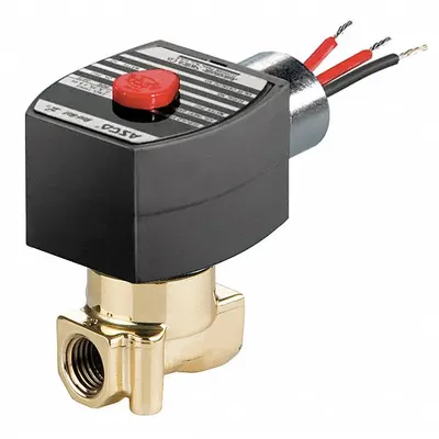 REDHAT Solenoid Valve: 2-Way, Normally Closed, 1/4 in Pipe Size, 110V AC/120V AC - 2-Way/2-Position, Normally Closed Solenoid Valves