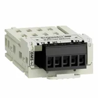 BACnet MS/TP communication module for ATV600 series variable speed drives. Enables integration with building automation and control networks for remote monitoring and data exchange. Compatible with ATV630, ATV650, ATV660, and ATV680 models