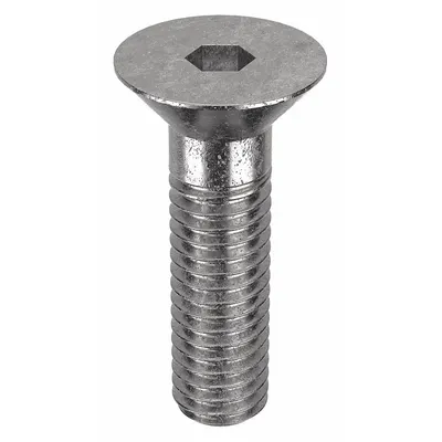 FOREVERBOLT Socket Flat Head Screw: 3/8"-16 Thread Size, 1 1/4 in Lg, Flat, NL-19, Stainless Steel - Flat Head Socket Cap Screws
