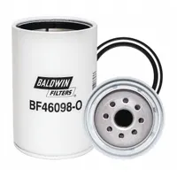 BALDWIN FILTERS Fuel Filter: Spin-On, 4 1/4 in Outside Dia, 1"-14 Thread Size, Cellulose, BF46098-O