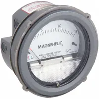 DWYER Differential Pressure Gauge: Back/Single-Side, 1/8 in NPT Female, 2000, 4 in Dial, IP67, IP67 (MPN 2215)