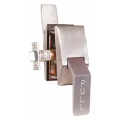 This passage paddle lockset is designed for interior doors requiring barrier-free operation without a locking function. Its push-up/pull-down style meets ADA compliance for accessibility in commercial and institutional settings. Suitable for restrooms, offices, and common areas where easy door operation is needed.