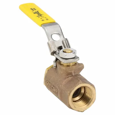 APOLLO Manual Two-Way Ball Valve: 1/2 in, Bronze, Straight, FNPT x FNPT - Bronze Ball Valves