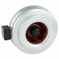 In-Line Duct Fan: 940 cfm Max., 12 in Duct, 300 W, 120V AC, 1 Ph, IP44, Galvanized Steel (MPN 45020)