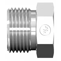 This flareless bite-type steel compression fitting plug from the WEATHERHEAD 7000 SERIES EMERTO is designed for sealing the end of tubing in hydraulic and industrial fluid systems. It features a 1 1/16"-12 thread size and provides a reliable, leak-proof seal under high pressure