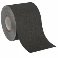Anti-Slip Tape: Coarse, 60 Grit Size, Solid, Black, 4 in x 60 ft, 31 mil Tape Thick, Acrylic (MPN MG54.0460.BLA)