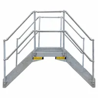 GARLOCK SAFETY SYSTEMS Crossover Bridge: 6 in Platform Ht, Steel, 1,400 lb Load Capacity, Open Grip (MPN 430-313-600)