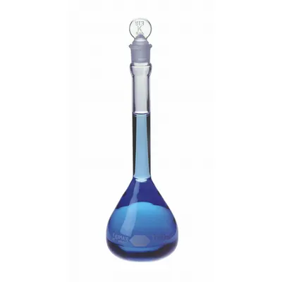 KIMBLE Volumetric Flask: 10 mL, Colorless, Conical, A, +/-0.04 mL - Glass Volumetric Flasks