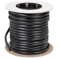 INSULTAB Heat Shrink Tubing, Food Grade: 0.5 in I.D. Before Shrinking, 0.25 in I.D. After Shrinking (MPN HS-614-1/2 Blk 100)