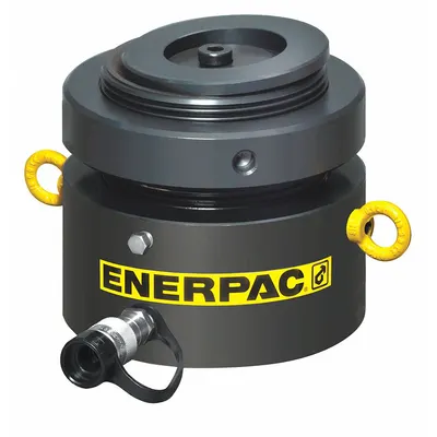 ENERPAC Hydraulic Ram: Single Acting, 200 ton Nominal Capacity, 2 in Nominal Stroke Lg - Low Profile Rams