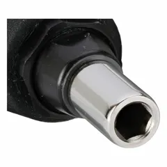 This adjustable torque bit screwdriver features a 1/4 in tip size and a straight design. It provides a minimum torque setting of 5 in-lb, allowing controlled fastening for applications such as electrical panel assembly, data center rack installation, and industrial maintenance.