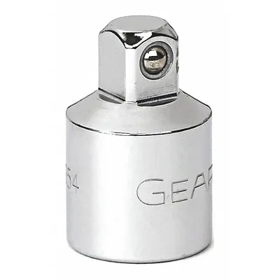 GEARWRENCH Socket Adapter: 3/8 in Output Drive Size, Square, 1 in Overall Lg - 1/2" Drive Hand Socket Adapters
