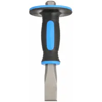 Cold Chisel: Steel, 1 in Blade Wd, 12 in Overall Lg, Cushioned Grip, Includes Handguard (MPN 2AJJ7)