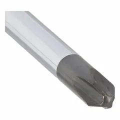 General purpose Phillips screwdriver with a #3 tip and long steel shaft for driving fasteners in applications requiring extended reach. Cushion grip handle provides comfortable control. Not ESD safe and not tether capable.