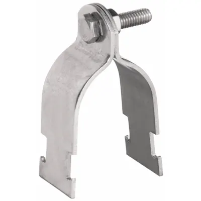 CALBRITE Conduit Support Strap: 316 Stainless Steel, Polished - Conduit Strap Clamps