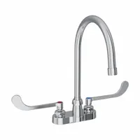 ELKAY Handle-Operated Faucet: Elkay®, Brass, Centerset, Deck, 2 Mounting Holes, 1.5 gpm Flow Rate (MPN LK406GN08T6)