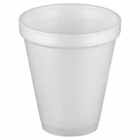 DART Disposable Hot/Cold Cup: 12 oz Capacity, White, Foam, Unwrapped, Patternless, 1,000 PK (MPN 12J16)