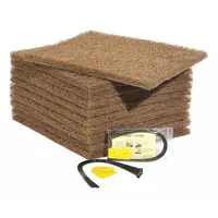 PIG Drain Filter: Debris/Sediment, 27 in L x 30 in W x 1 1/4 in H, 39.6 gpm Max. Flow Rate, 10 PK (MPN FLT699)
