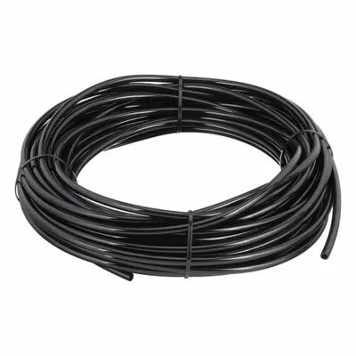 PARKER Standard Polyurethane Tubing, 6.5 mm ID, 10 mm OD, 100 ft, Black