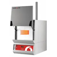 Natural gravity convection ash furnace with 0.35 cu ft capacity, 1100°C maximum temperature, 4000 W power, and 240V AC operation. Temperature uniformity of ±5°C. Suitable for ashing organic samples in laboratory and industrial quality control applications