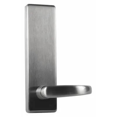 FALCON EXITS 510L-BE-Q US26D Silver Lever Outside Trim for Quantum Exit Devices - Trim, Handles & Pulls for Exit Push Bars