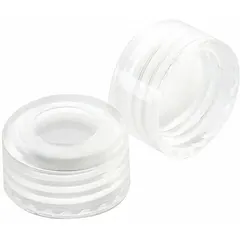 This polypropylene screw cap is designed for narrow-mouth laboratory bottles with a 9 mm screw closure. It is autoclavable and colored for easy identification. Suitable for general lab use where a secure, autoclavable closure is required.