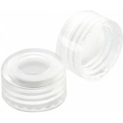 WHEATON Cap: 11 mm Dia, Polypropylene, 9 mm Screw Closure Size, Autoclavable, Narrow Mouth Size - Screw On Caps