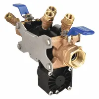 WILKINS Reduced Pressure Zone Backflow Preventer: 375, Std Configuration, Glass-Filled Nylon, Flange (MPN 1-375)