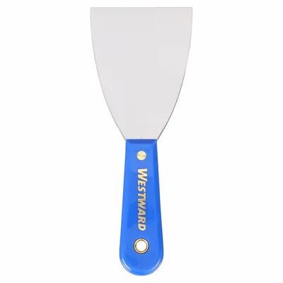 WESTWARD Scraper: Bld. Mat. Carbon Steel, Hdl. Mat. Plastic, Stiff - Standard Scrapers