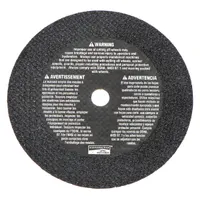 Type 1 cut-off wheel made of aluminum oxide with 60 grit, designed for cutting carbon and stainless steel. The 3" diameter and 0.035" thickness provide a narrow kerf for precise cuts. Commonly used in metal fabrication and maintenance tasks where clean, efficient cutting is required