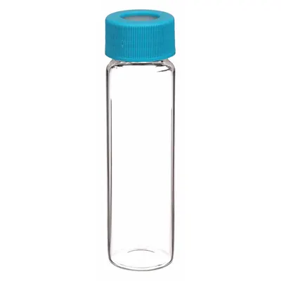 QORPAK Vial with Cap: 7.5 mL, Includes Closure, Thermoset, 17 mm Body Dia, Square - Glass Sample Vials