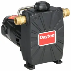 This electric centrifugal utility pump operates on 115V AC and delivers a maximum head of 118 ft. It features a 3/4 in NPT intake and a 3/4 in hose connection, with a fiberglass impeller. The pump includes a 20 ft power cord and is suited for general-purpose water transfer, dewatering, and circulation tasks.