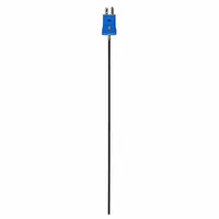 CHEMGLASS Thermocouple: 392°F /250°C, Type T, 12 in Probe Lg, For Liquids and Gels Media Type (MPN CG-3498-102)