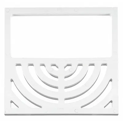 OATEY Grate: Plastic, 9 1/4 in Overall Wd, 3/4 in Overall Ht, Unfinished, Drop-In - Grates for Floor Sinks