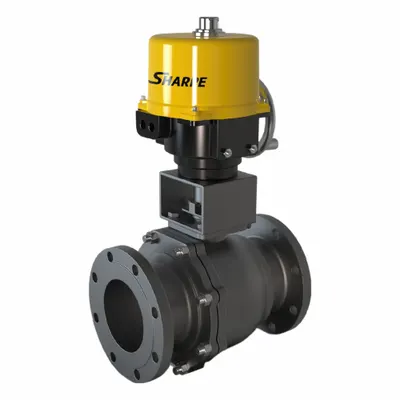 SHARPE Electrically Actuated Two-Way Ball Valve: 4 in, Carbon Steel, 120V - Stainless Steel Electrically-Actuated Ball Valves