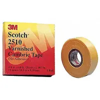 This abrasion-resistant electrical tape is made from varnished cotton cloth, providing mechanical protection and electrical insulation for indoor applications. Each roll is 3/4 inch wide and 20 yards long with a 7 mil thickness. The tape is yellow and comes in a 20-pack. Typical uses include coil winding, motor lead connections, and bus bar wrapping