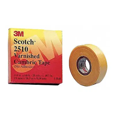3M 2510 Series Varnished Cotton Cloth Electrical Tape - Abrasion-Resistant Electrical Tape