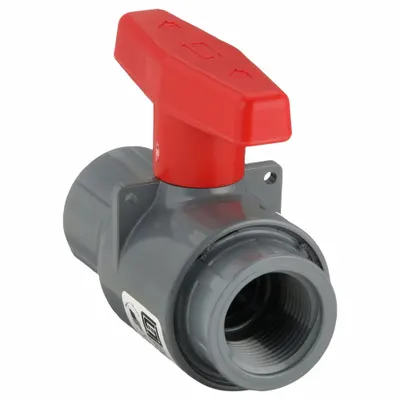 SPEARS Manual Two-Way Ball Valve: 1 in, CPVC, Straight, 235 psi Max. Pressure (CWP) - CPVC Ball Valves